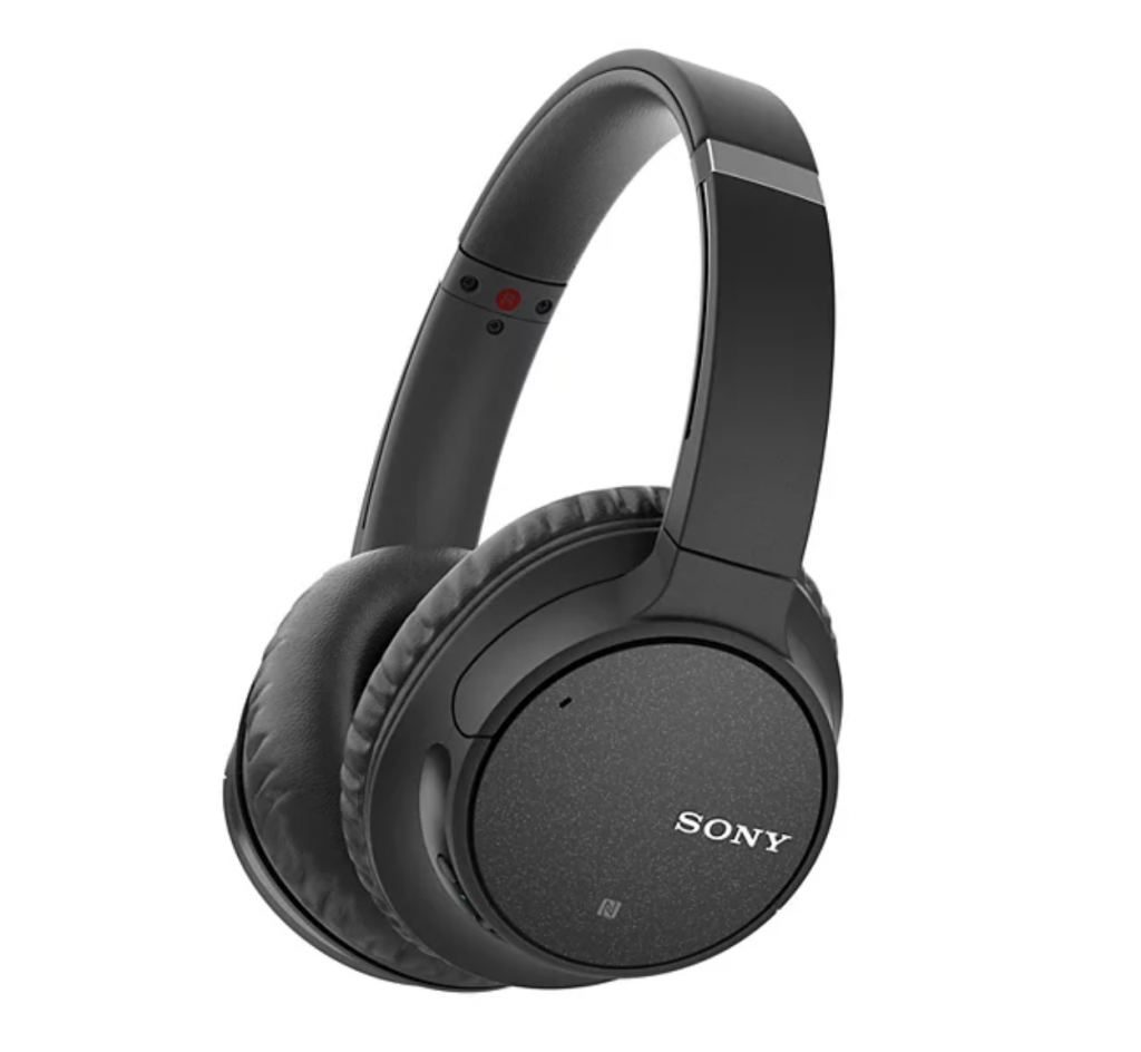 Image Description: Black, over-ear headphones against a white background