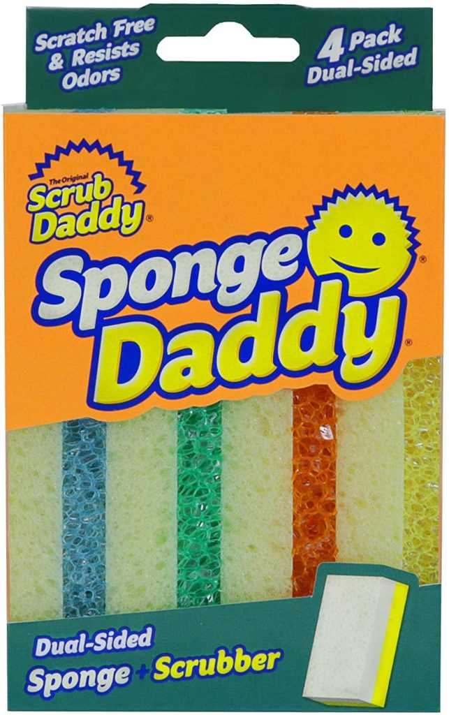 Image Description: A box labeled "Sponge Daddy", against a white background
